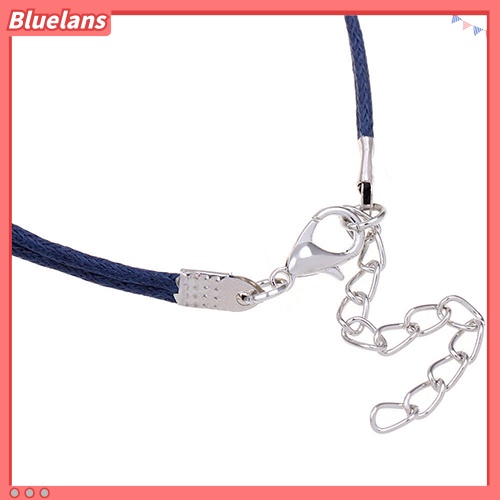 Bluelans Women Fashion Summer Jewelry Silver Anchor Multilayer Rope Braided Bracelet