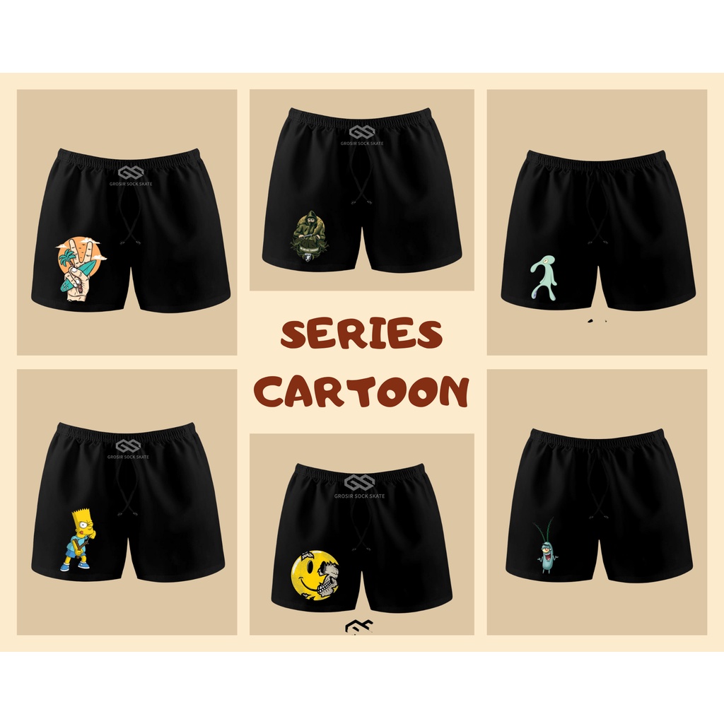 CELANA BOXER PRIA SERIES CARTOON BEST SELLER