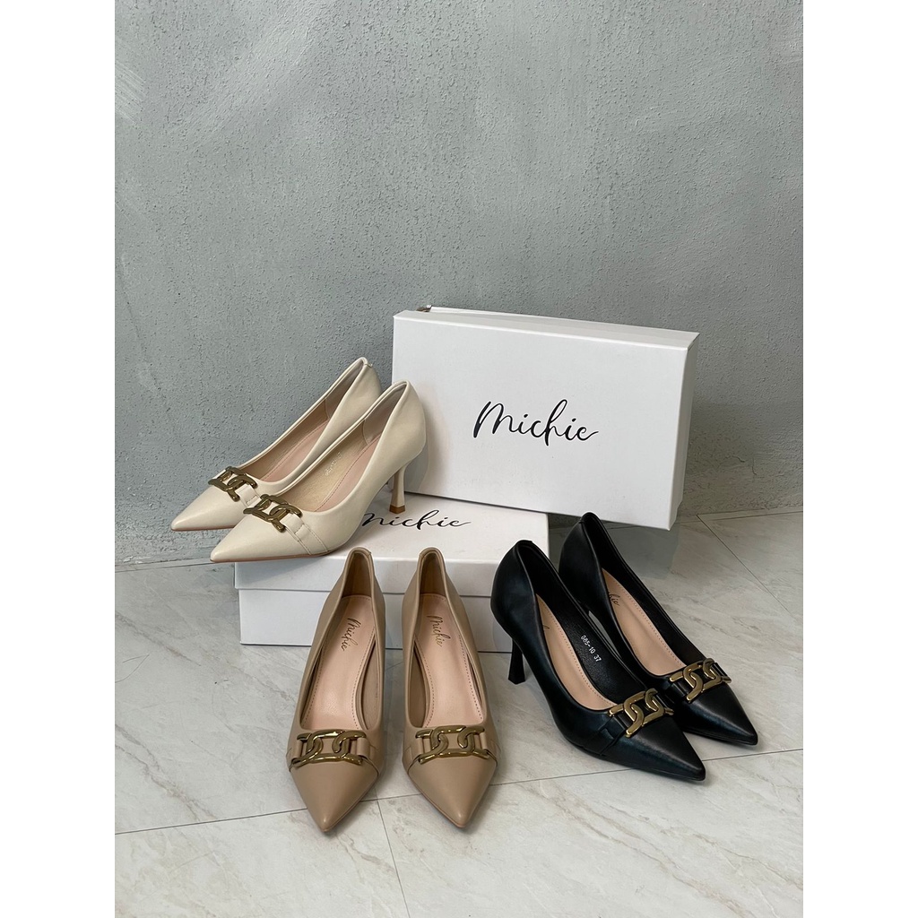 Camile Buckle stiletto heels