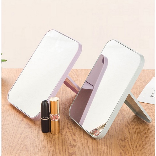 BB7 - Kaca Cermin Lipat Persegi / Cermin Rias Makeup Persegi Portable