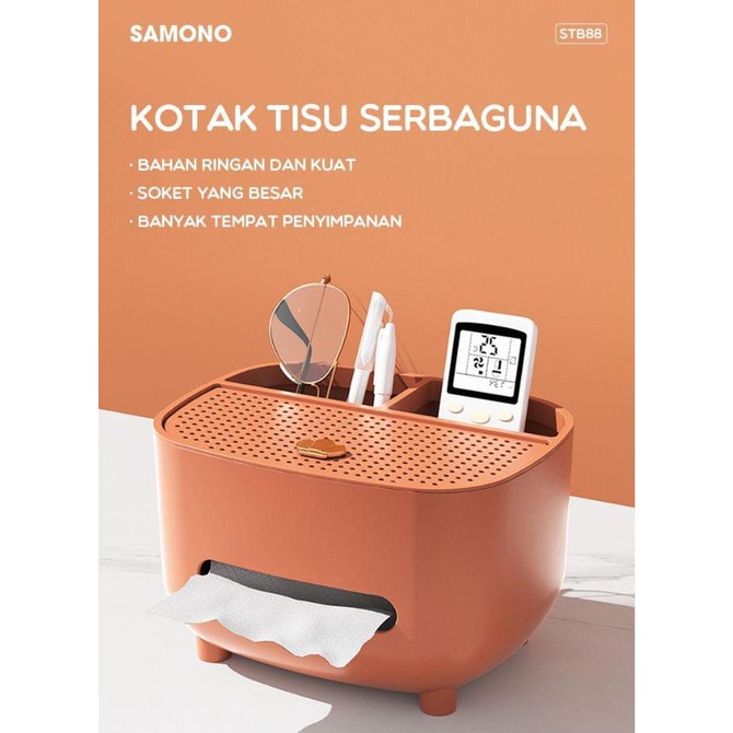 Kotak Tisu STB-88 Multifungsi Box Storage Tissue Box Organizer