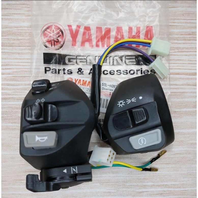 PAKET SAKLAR KANAN KIRI MOTOR YAMAHA MIO SPORTY/SMILE/FINO KARBU/MIO J/JUPITER Z/JUPITER MX 5TL