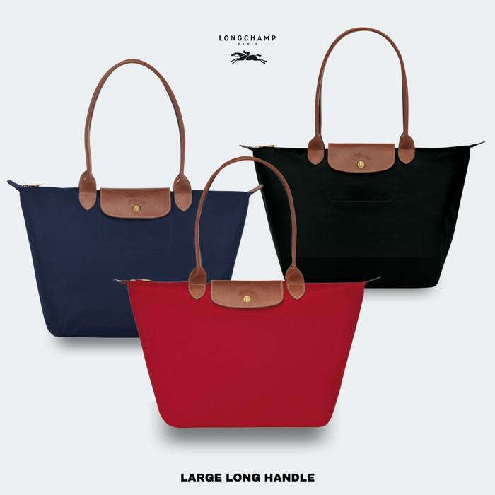 Totebag Tas Wanita Branded Original Lc Le Pliage Large Long Handle