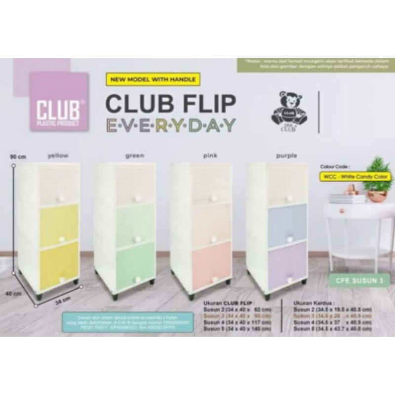 Lemari Plastik Club Susun 3
