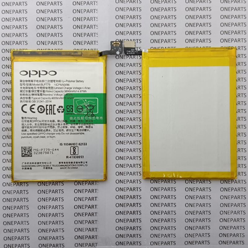 BATT BATTERY BATERAI BATRE OPPO A92S RENO 4F BLP779 ORIGINAL