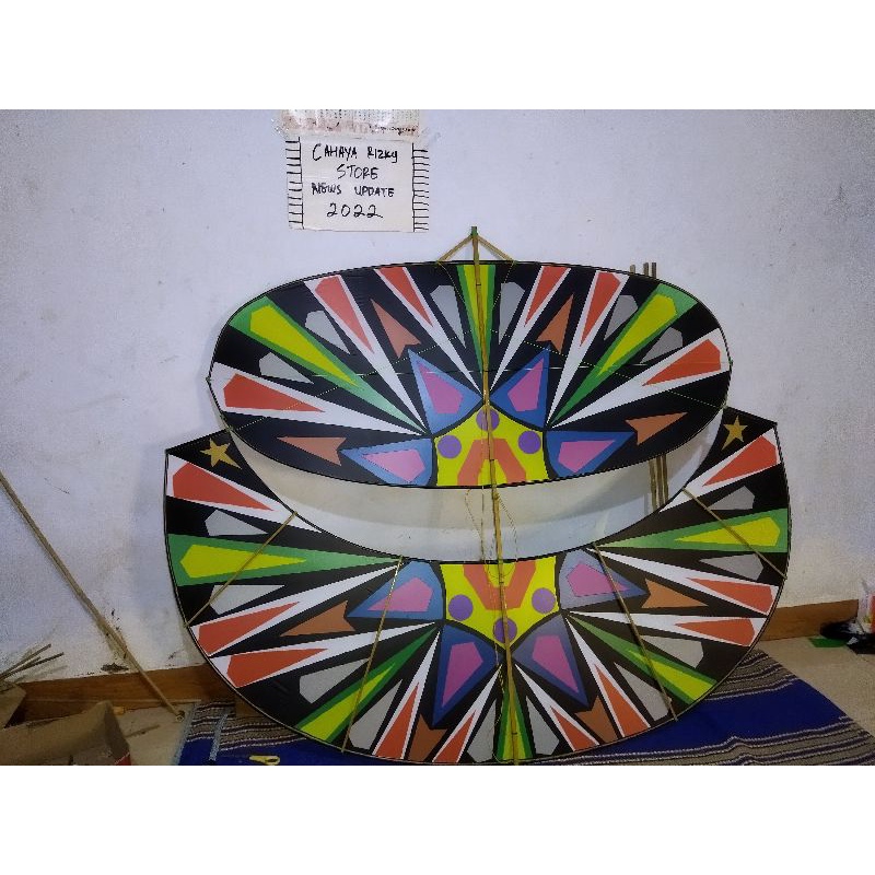 Layangan Gapangan Pegon lodoyo 1,5 meter motif by Cr Layangan