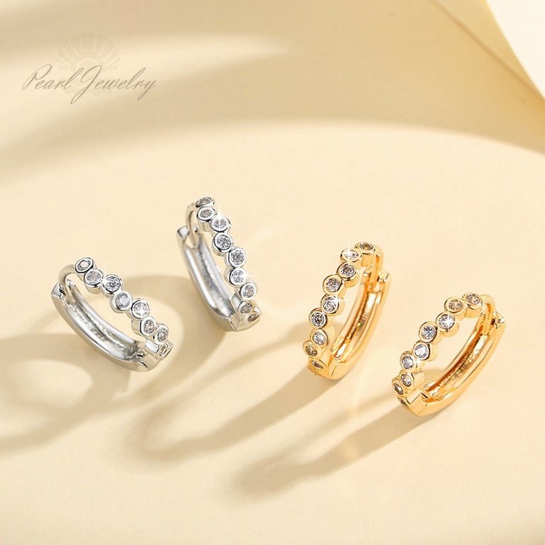 Y818 [COD✔]Anting Titanium Mewah Gold Anting Korea Wanita Earing Hoop Aksesoris Fashion Anti Karat
