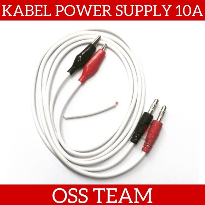 OSS TEAM Kabel Power Supply Plus Jack Banana Capit Buaya 10A