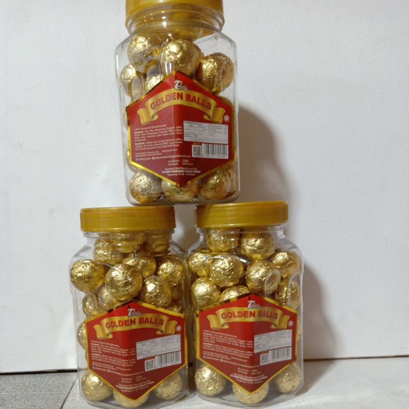 

GOLDEN BALLS/BOLA COKLAT ISI 40PCS/BERAT 200Gram