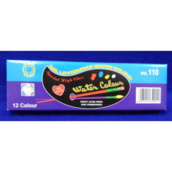 

Hadir Cat Air Mr. Loveguitar Water Colour No.110 12 Warna Gilaa!!!