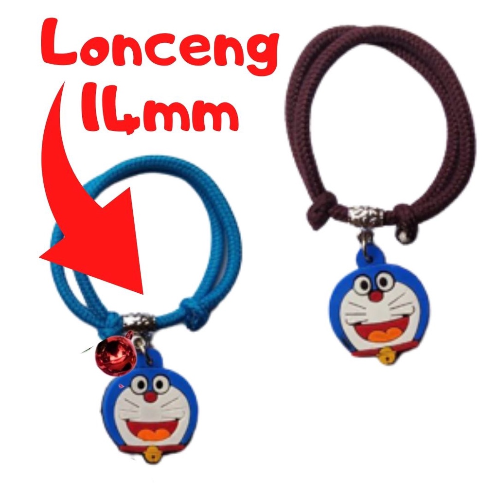 Doraemon Cat Collar With Bell 14mm Kalung Kucing Kerincingan Lonceng FEZONE