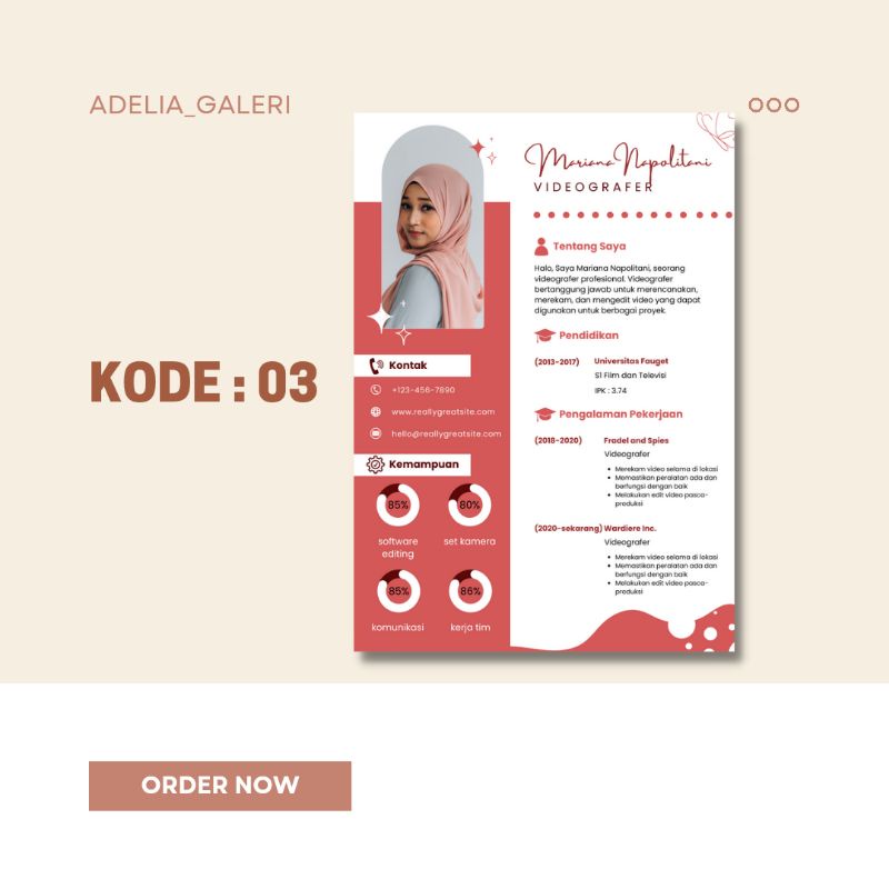 BIKIN CV/RESUME LAMARAN KERJA CEPAT