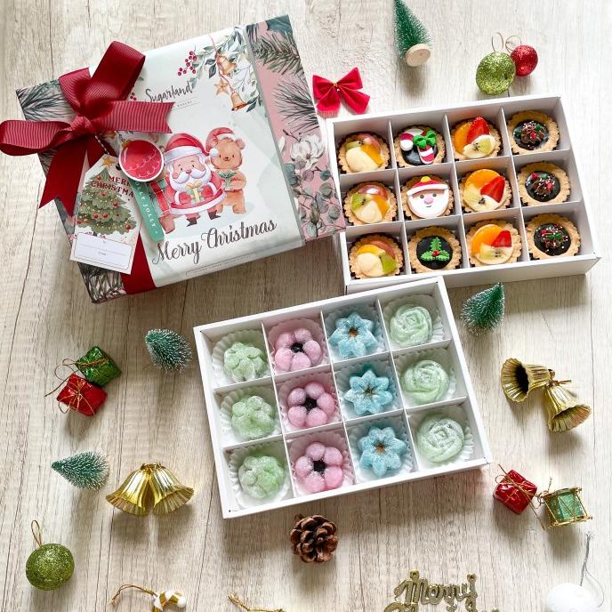 

hampers christmas xmas isi mochi, fruit tart