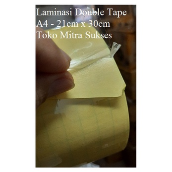 

Laminasi Double Side - Double Tape A4
