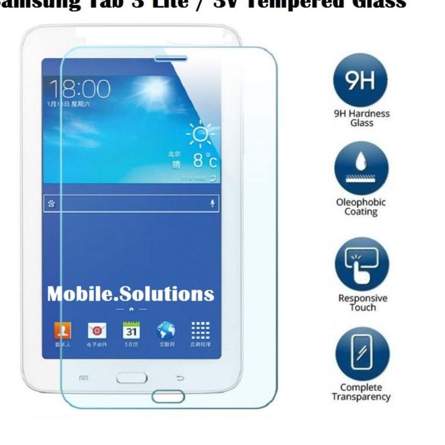 NEW Tempered Glass Samsung Tab 3V T110 T111 Tab 3 Lite T116 7.0 inchi Screen Guard AntiGores Kaca Tablet ♩ 886