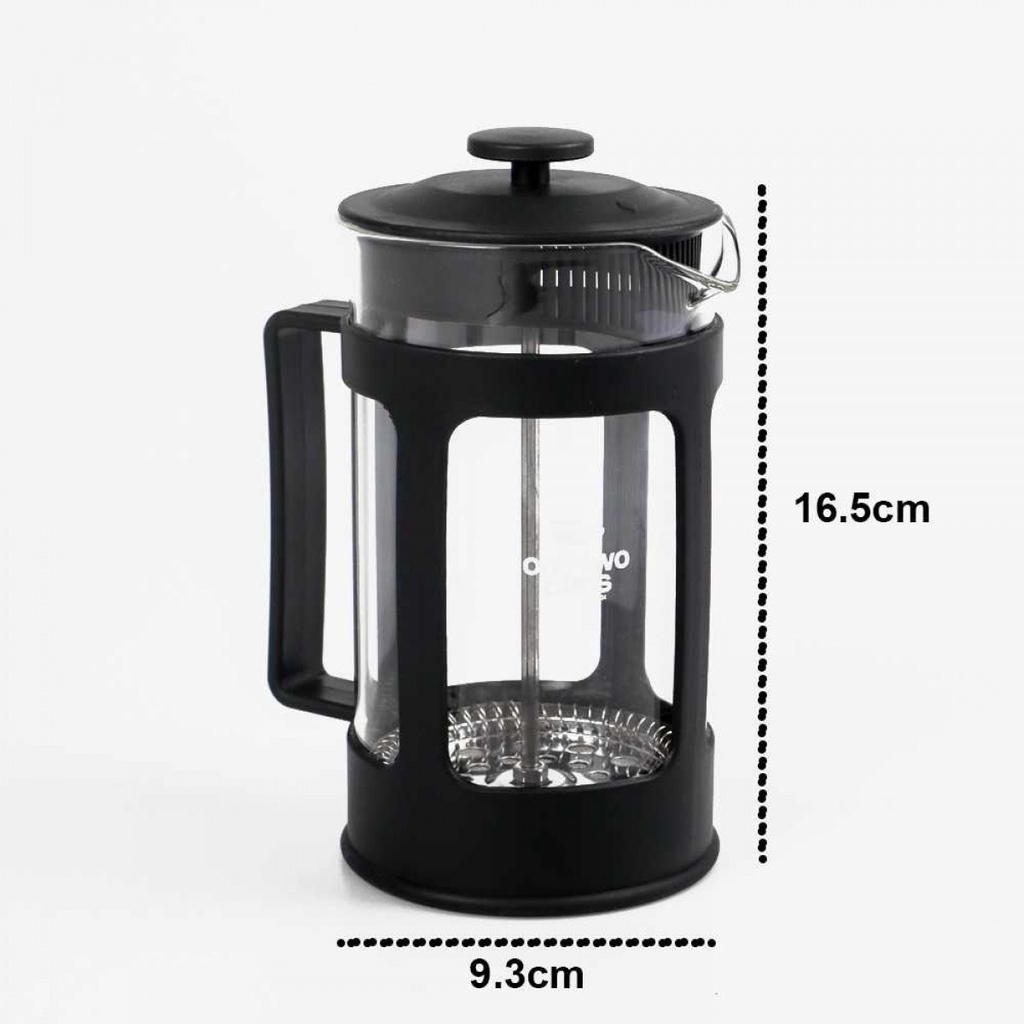 Teko Pot Ceret Membuat Kopi French Press Coffee Maker Kaca Transparan 7RHZCVBK