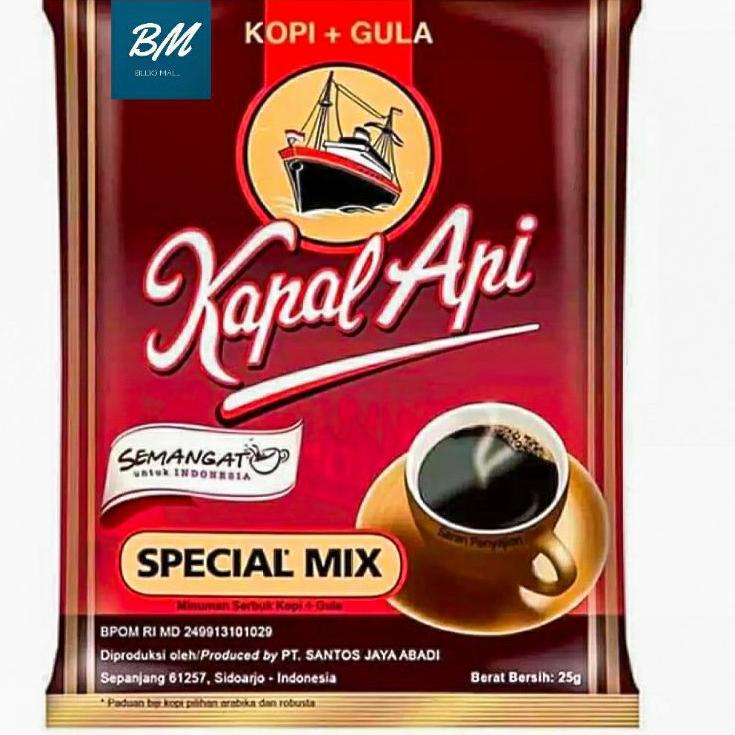 

Sale plus--Kopi Kapal Api Special Mix 1 Renceng isi 10 Pcs / Kopi Kapal Api Special Mix 10 Sachet 25 gram / Kapal Api 10 Bungkus