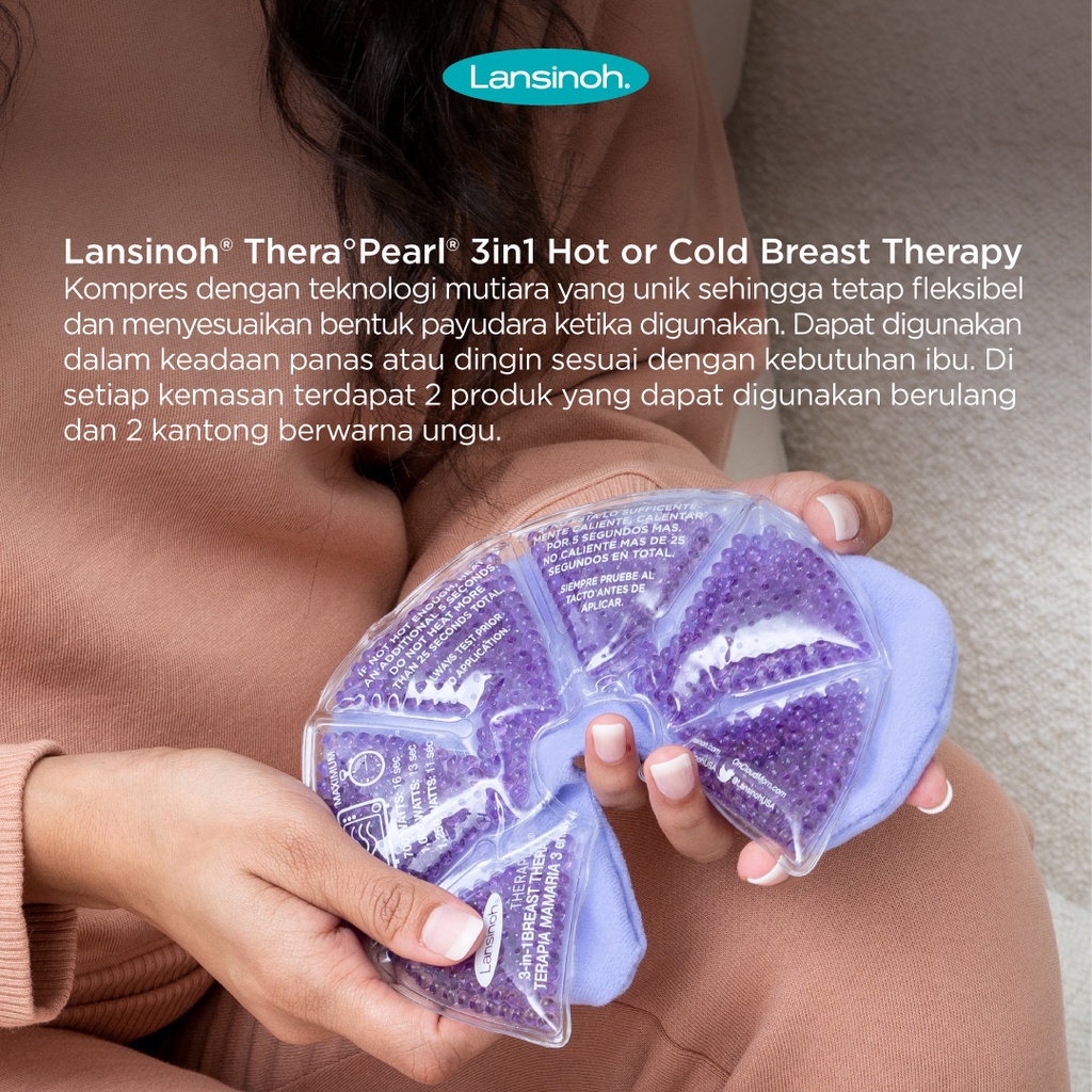 LANSINOH THERA PEARL 3IN1 HOT OR COLD BREAST THERAPY