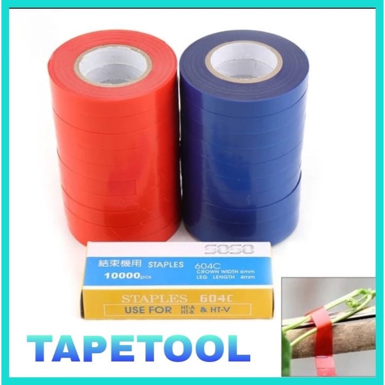 

20 ROL PITA TAPETOOL DAN 1 BOX ISI STAPLES 10000 PCS