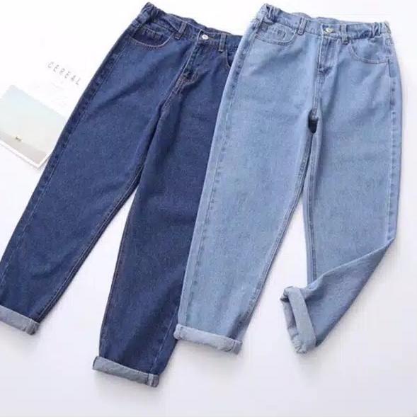 Termurah Celana Boyfriend Jeans Black Snow Boyfriend Jeans Hitam Snow