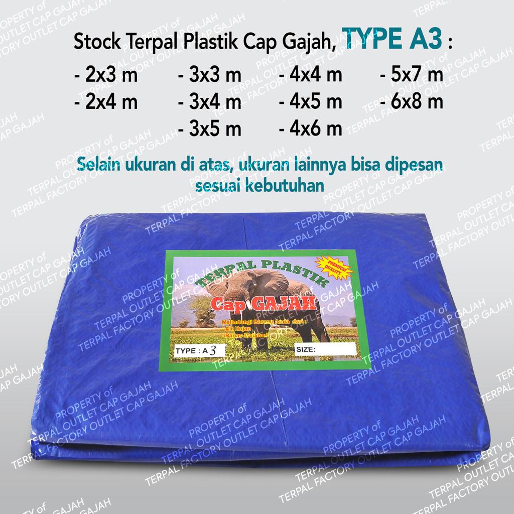 Terpal Plastik A3 Ukuran 6x10 Meter