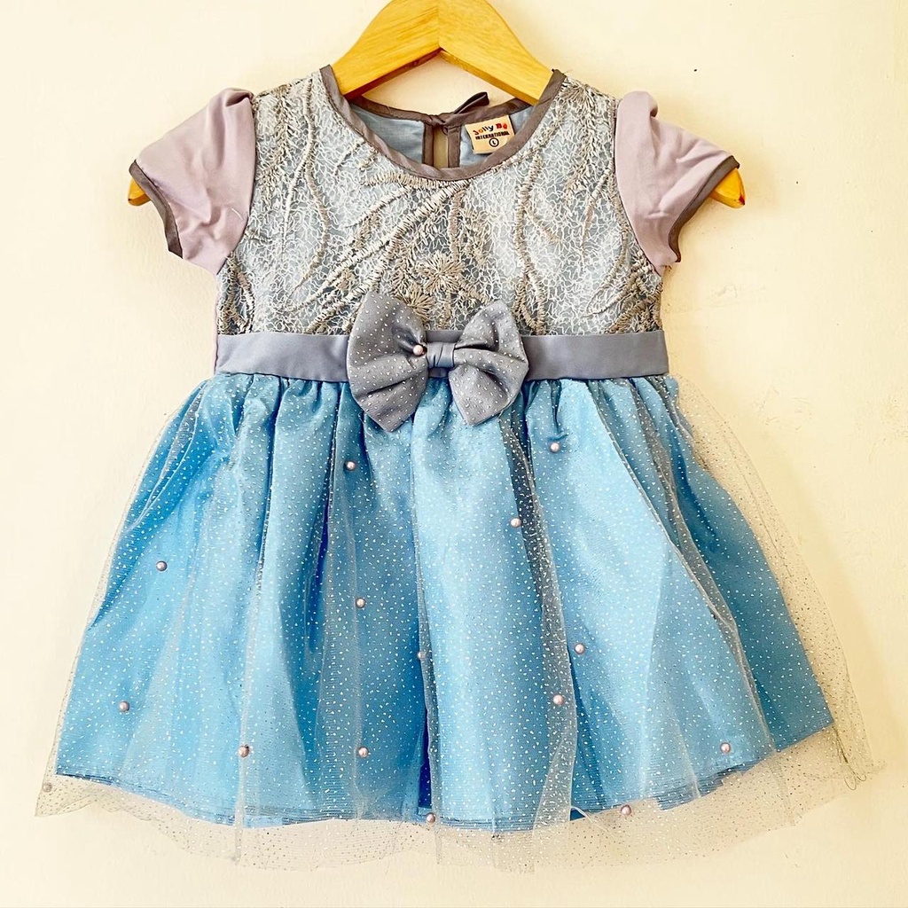 Dress Pesta Kondangan Ulang Tahun Mewah Lucu Bayi Anak Perempuan Cewek Terlaris Kode 3 Babeebabyshop