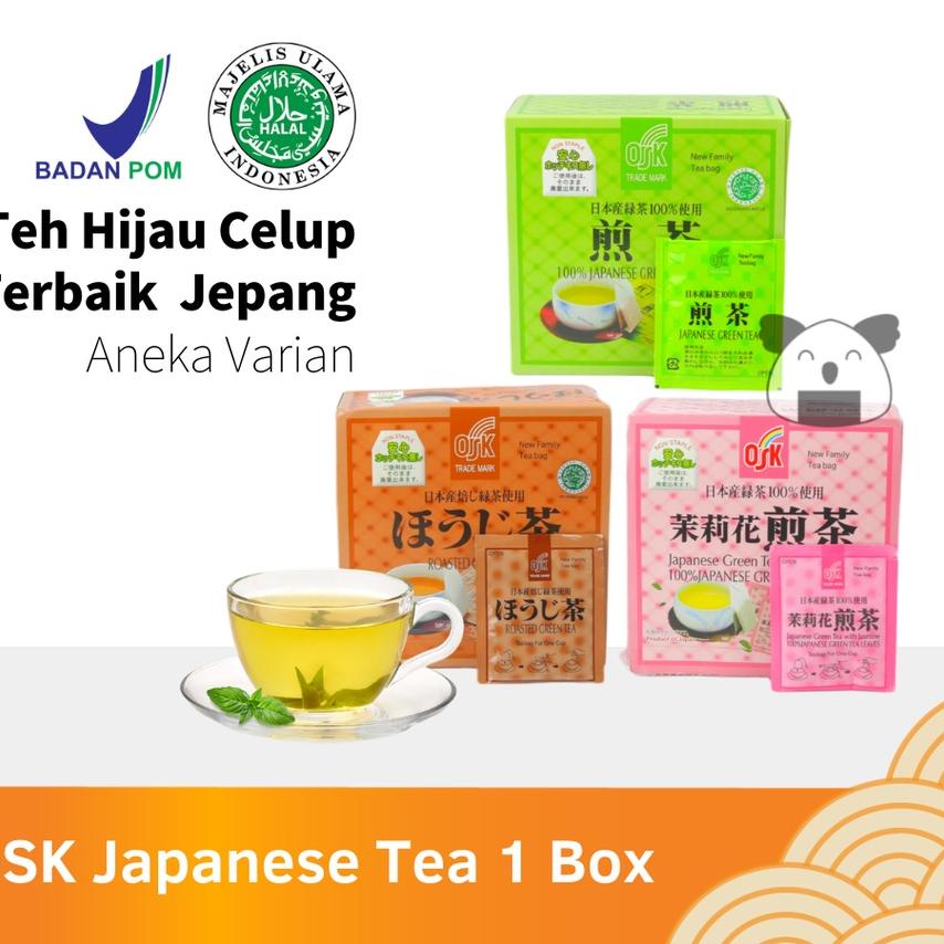 

BAYAR DITEMPAT✔️OSK Teh Hijau Jepang Green Tea Sachet 50 Pcs Halal │ Greentea Import Jepang|RA9