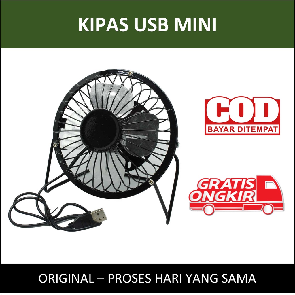 Kipas Angin Mini USB Portable 5 Inch Mini Fan Kipas USB Kipas Portabel