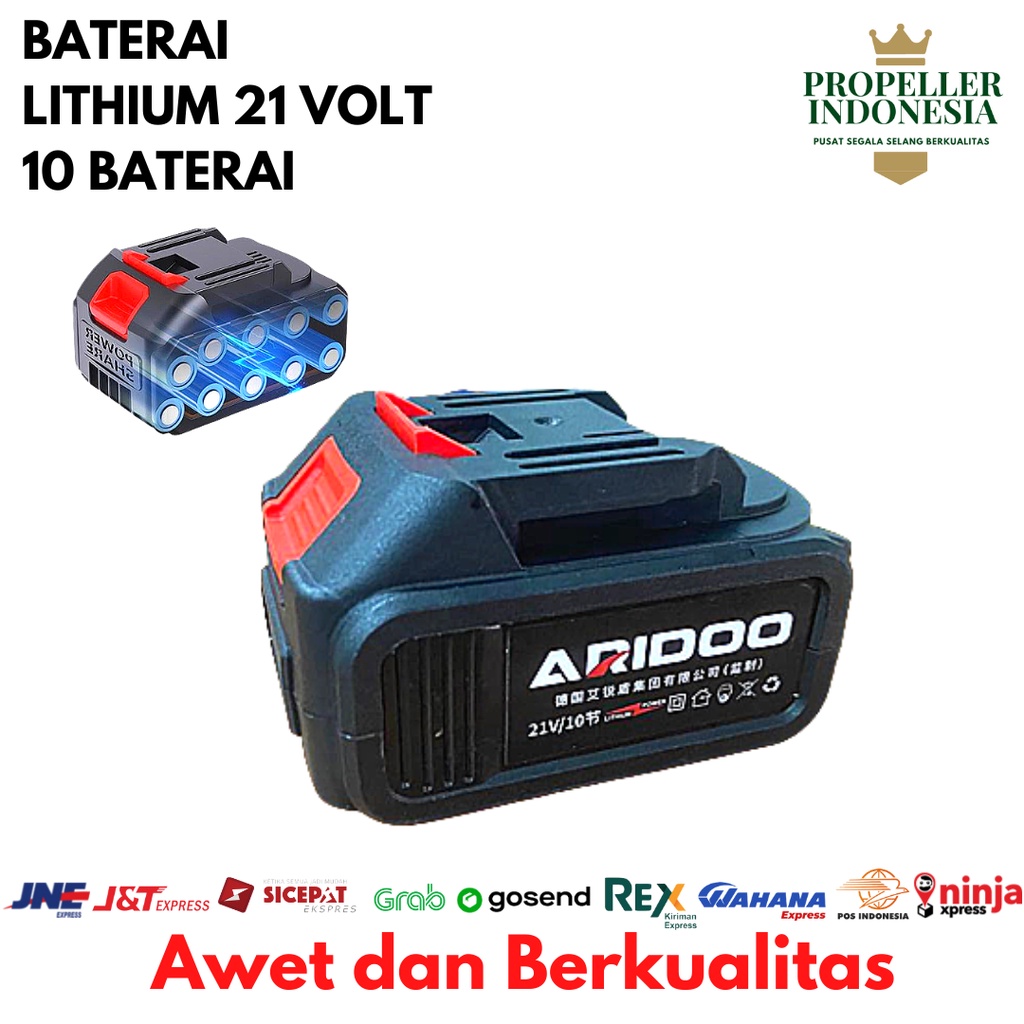 Baterai Lithium Jet Cleaner 21 Volt Baterai Washer Gun 10 Pcs Baterai