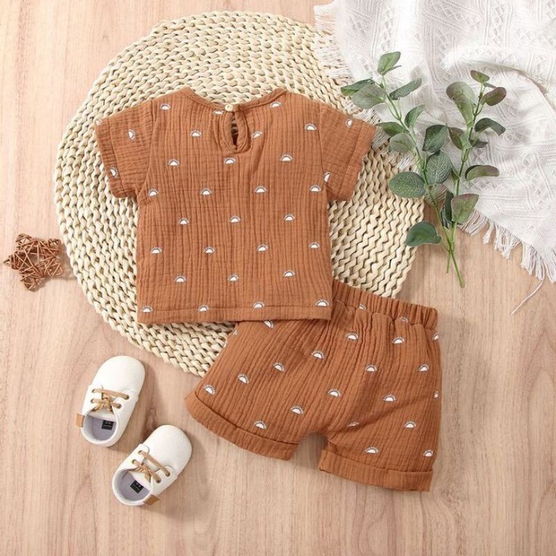 Setelan Anak Sunrise Senja 1-3 Tahun / Set Hotpants Anak Import Premium