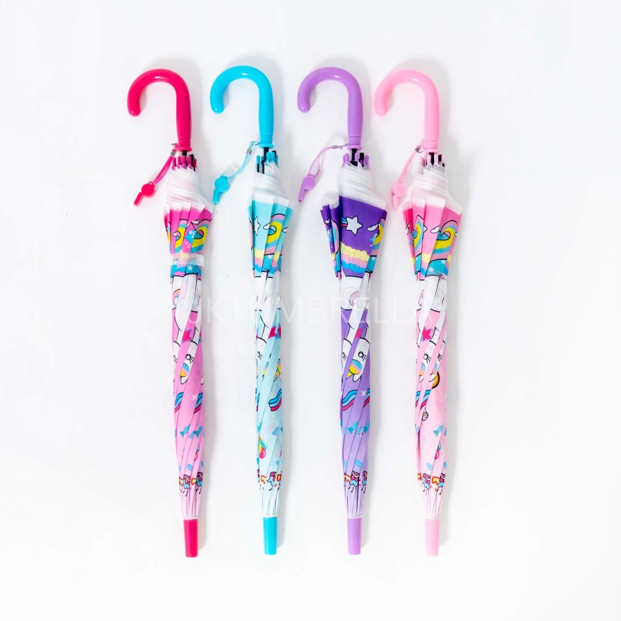 PAYUNG LIPAT ANAK KARAKTER HELLO KITTY LUCU KOREA PEREMPUAN UMBRELLA KIDS MOTIF UNIK IMPORT D49