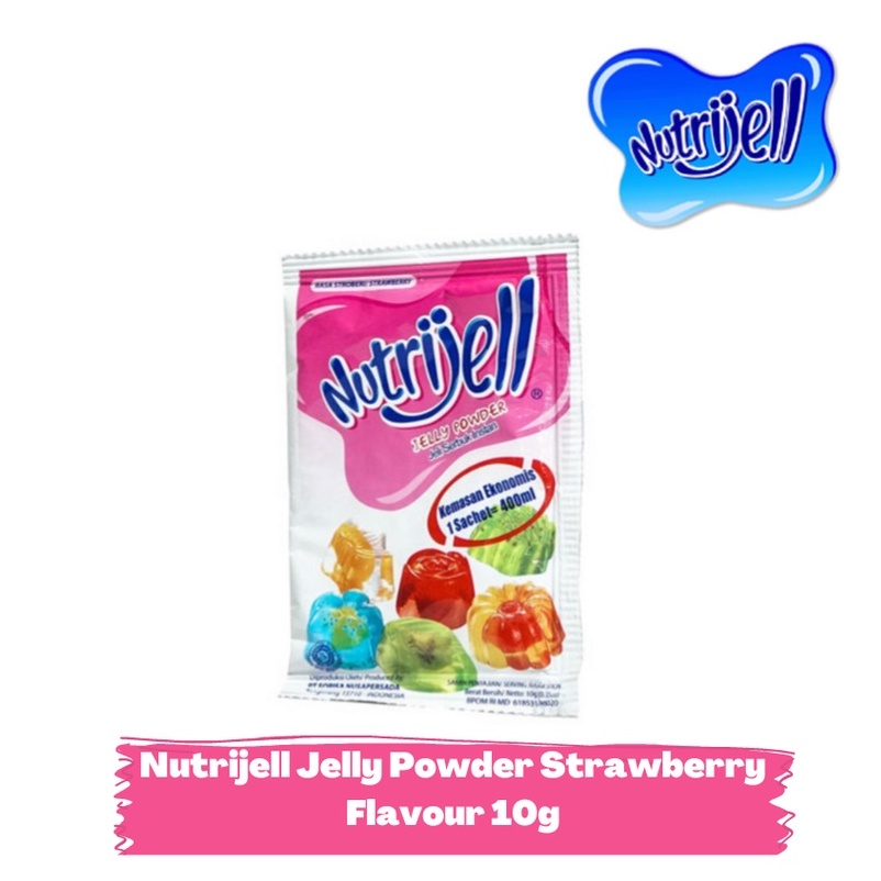 

NUTRIJELL STRAWBERRY/ STROBERI FLAVOUR JELLY POWDER 10g