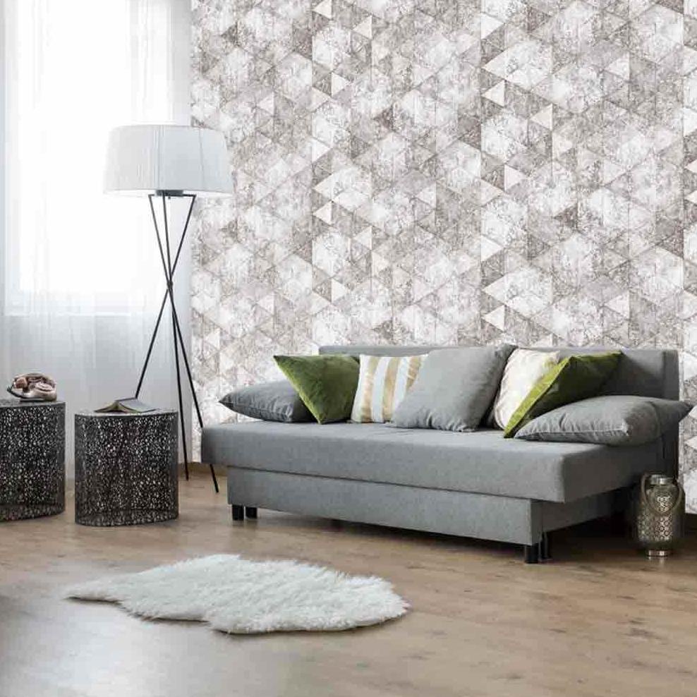 WALLPAPER DINDING MOTIF SEMEN GEOMETRI / WALLPAPER BESAR ART NOUVEAU 9356