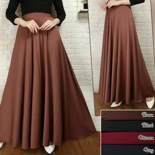 Booming Rok JERSEY Payung Polos Panjang Jumbo Dewasa