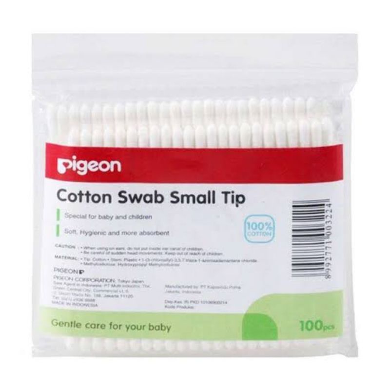 Pigeon Cotton Bud isi 100pcs Small Tip  Regular Tip