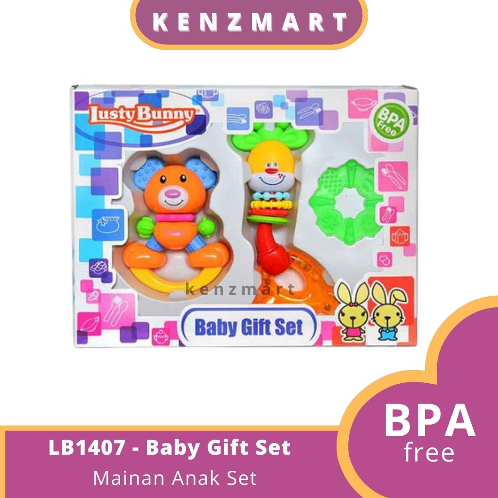 LUSTY BUNNY - BABY GIFT SET LB1407 / MAINAN ANAK  SET / BPA FREE