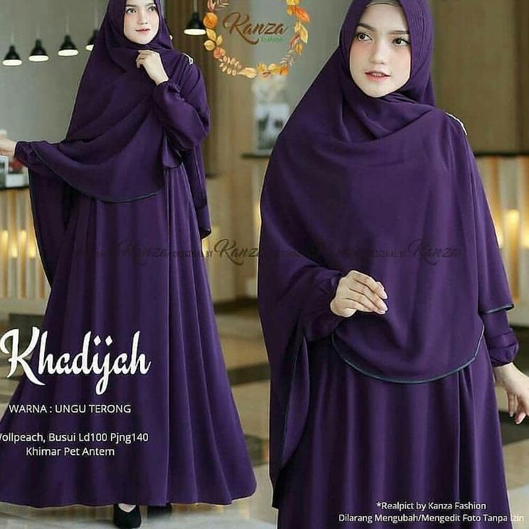 Baju Gamis Syari WanitaAsli 2022 Pesta Kekinian Ceruty Ns Fc Asdf Busui Brokat Set M L XL XXL Murah 