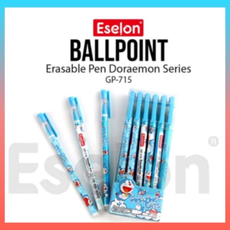 

( 1 pcs ) Bulpen Gel Hapus / Erasable Pen Karakter ( Eselon / Odemei / Dtian )