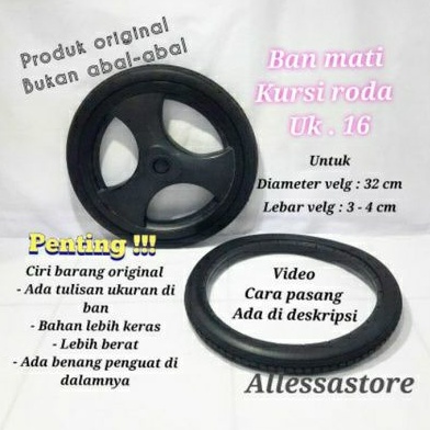 ban mati kursi roda ukuran 16
