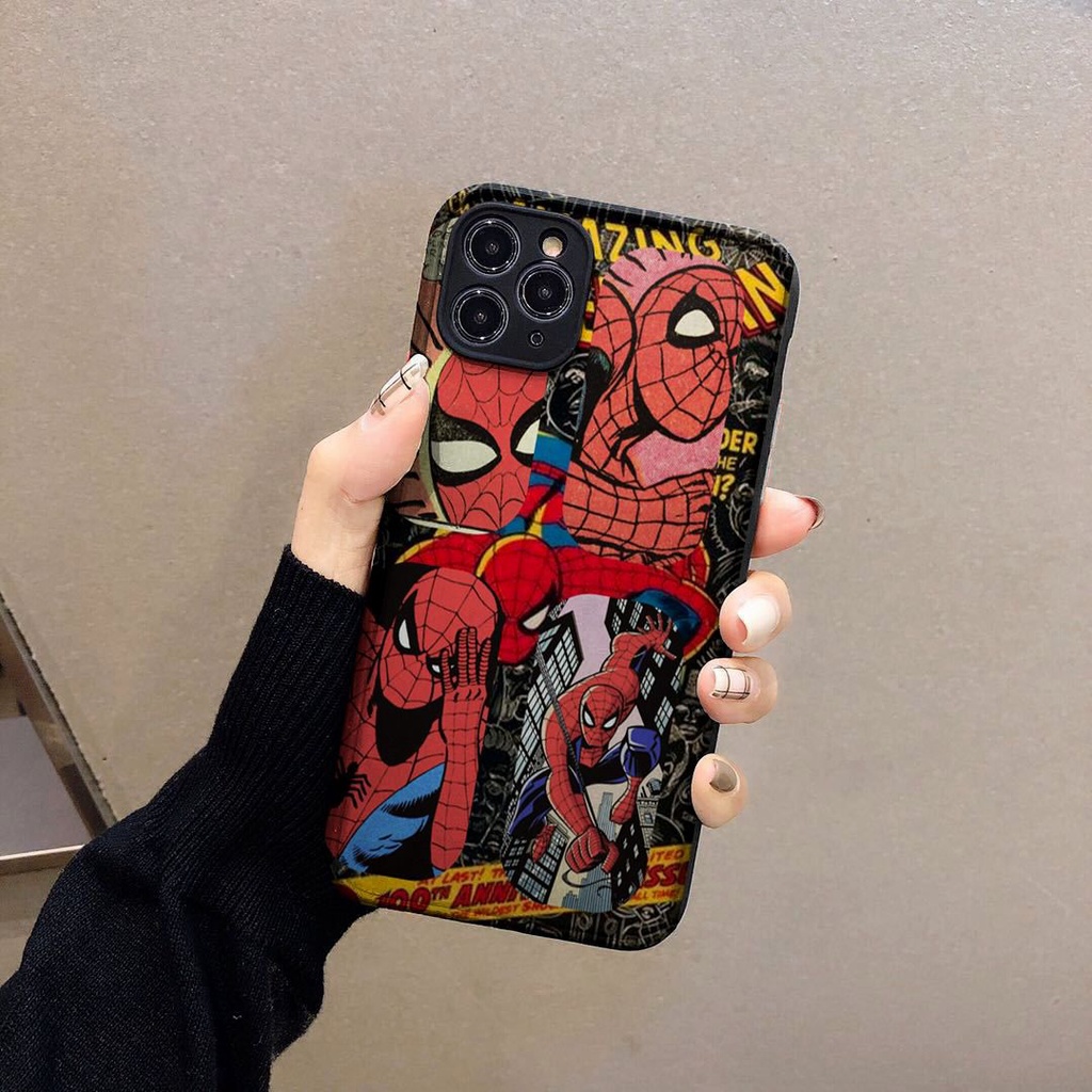 AA24 Baru Softcase Casing Spiderman for Infinix Hot 8 9 10 10s 10t 11 11s NFC 12 12i Play Note 7 Lite Pro Smart 4 5 6 6+ HD 5G