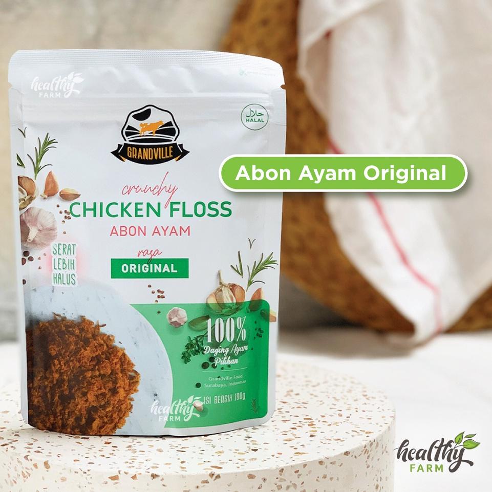 

Terlaris Today Grandville Abon Ayam Original Spicy / Abon Non MSG / Crunchy Chicken Floss 100g 