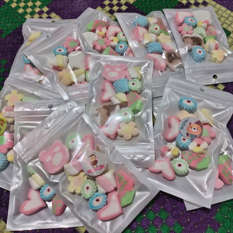 

marshmellow permen karakter souvenir ulang tahun anak