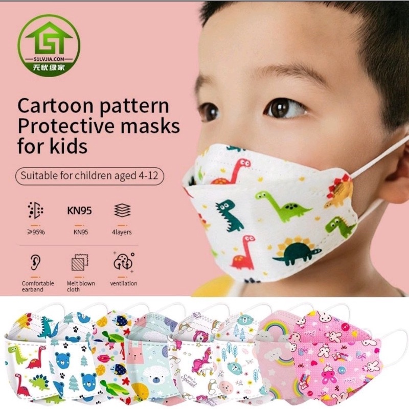 Masker kf94 anak//masker karakter//masker anak