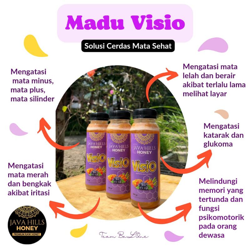 

Madu Asli Murni Herbal Java Hills Honey Visio 330 gr