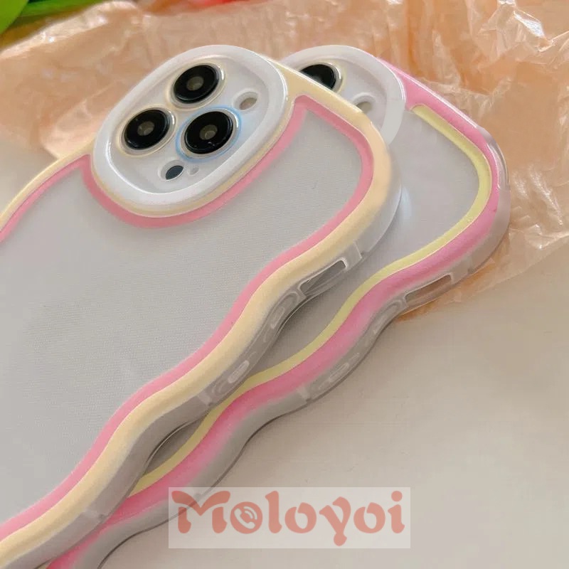 Soft Case Transparan Warna Macaron Untuk IPhone 7 8 6 6s Plus 11Pro MAX 7plus XR 8plus X XS MAX SE 2020