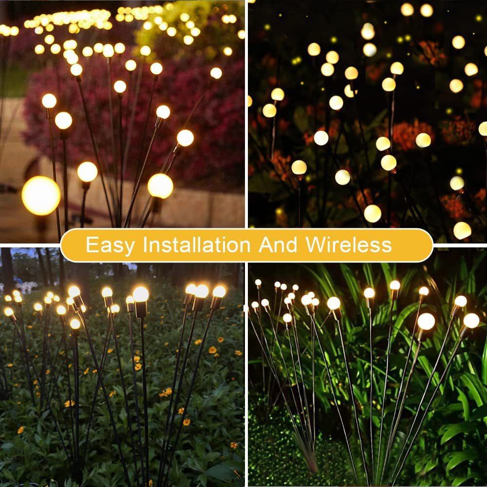 Lampu Taman LED 6 / 8 / 10 Kepala Bentuk Kotak Tenaga Surya Untuk Dekorasi