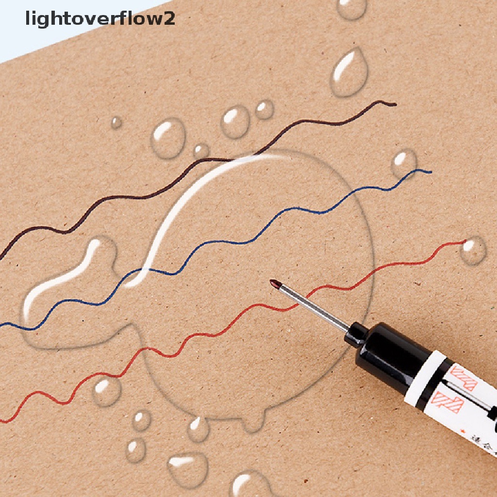 (lightoverflow2) Spidol 20mm Kepala Panjang Tahan Air Untuk Dekorasi Kamar Mandi / Pekerjaan Kayu