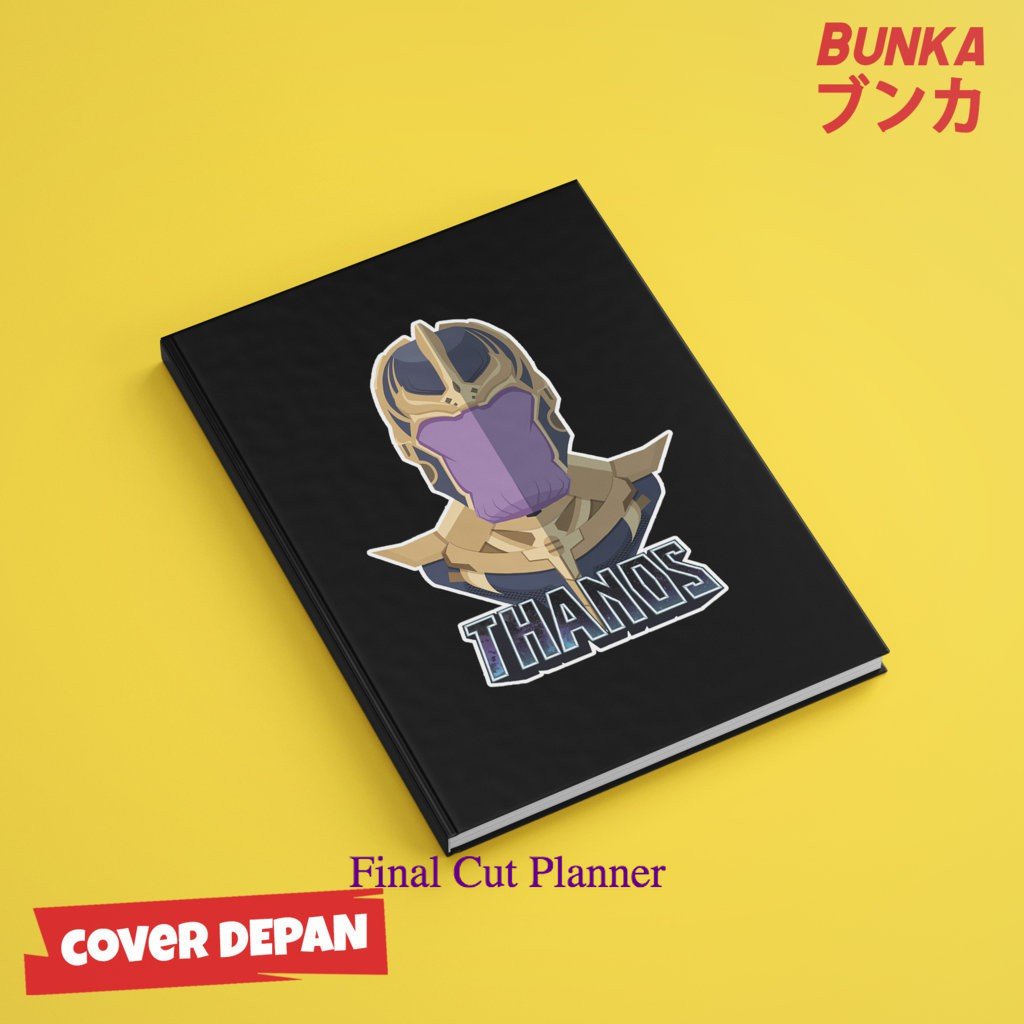 

Notebook Marvel Character Design Thanos Hardcover A5 Buku Tulis Catatan Note Agenda Planner Jurnal .