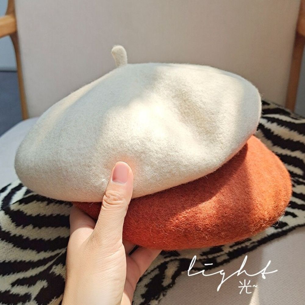 MARKETBIX Topi Baret Selebgram Kupluk Beret Hat Topi Fashion Korea