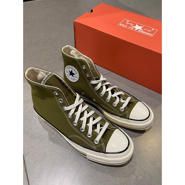 (NEW) Chuck 70 Hi Dark Moss/Egrett/Black
